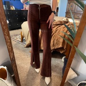 Flare split hem velvet pants from the Buckle. Like NEW